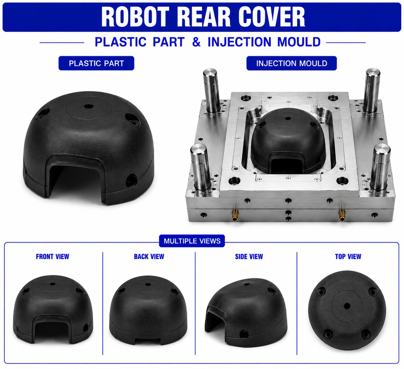 Robot Plastic Rear Cover Mould and Moulding Services